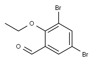 3,5-DIBROMO-2-ETHOXYBENZALDEHYDE Structure