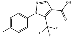 5-(TRIFLUOROMETHYL)-1-(4-FLUOROPHENYL)-1H-PYRAZOLE-4-CARBOXYLIC ACID Structure