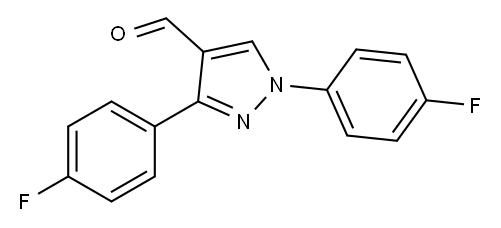 1,3-BIS(4-FLUOROPHENYL)-1H-PYRAZOLE-4-CARBALDEHYDE Structure