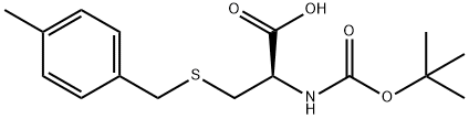 Boc-S-(4-methylbenzyl)-L-cysteine Structure