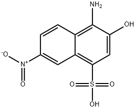 4-amino-3-hydroxy-7-nitronaphthalene-1-sulfonic acid Structure