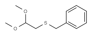 2,2-dimethoxyethylsulfanylmethylbenzene Structure