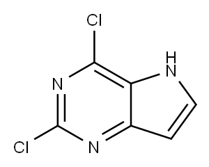 2,4-DICHLORO-5H-PYRROLO[3,2-D]PYRIMIDINE Structure