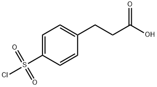 P-CHLOROSULFONYLDIHYDROCINNAMIC ACID Structure