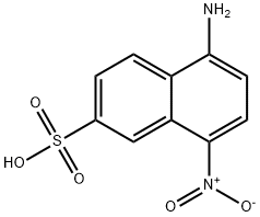 5-amino-8-nitronaphthalene-2-sulfonic acid Structure