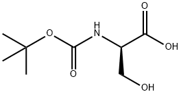 Boc-D-Serine Structure