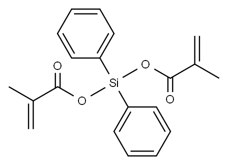 BIS(METHACRYLOXY)DIPHENYLSILANE Structure