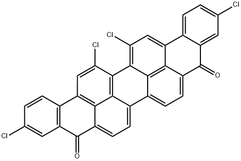 3,12,16,17-tetrachloroviolanthrene-5,10-dione  Structure