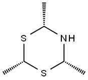 DIHYDRO-2,4,6-TRIMETHYL-1,3,5(4H)DITHIAZINE Structure