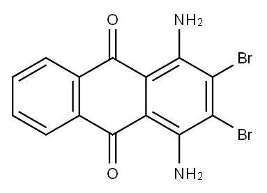 1,4-diamino-2,3-dibromoanthraquinone Structure