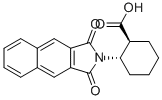 (1S,2S)-2-(NAPHTHALENE-2,3-DICARBOXIMIDO)CYCLOHEXANECARBOXYLIC ACID Structure