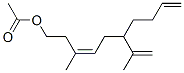 (Z)-3-Methyl-6-(1-methylethenyl)-3,9-decadien-1-ol acetate Structure