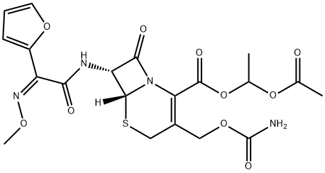 Cefuroxime 1-acetoxyethyl ester  Structure