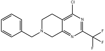 7-benzyl-4-chloro-2-(trifluoromethyl)-5,6,7,8-tetrahydropyrido[3,4-d]pyrimidine Structure