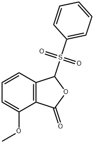7-METHOXY-3-PHENYLSULFONYL-1(3H)-ISOBENZOFURANONE Structure