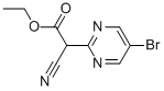 ETHYL 2-(5-BROMOPYRIMIDIN-2-YL)-2-CYANOACETATE Structure