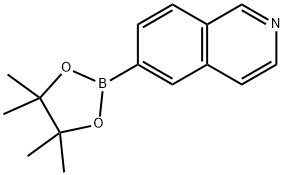 6-(4,4,5,5-tetramethyl-1,3,2-dioxaborolan-2-yl)isoquinoline Structure