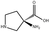 (R)-3-AMINO-PYRROLIDINE-3-CARBOXYLIC ACID Structure
