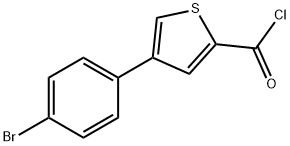 4-(4-BROMOPHENYL)THIOPHENE-2-CARBONYL CHLORIDE Structure