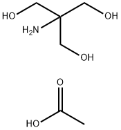 Tris(hydroxymethyl)aminomethane acetate salt Structure