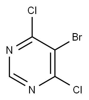5-Bromo-4,6-dichloropyrimidine Structure