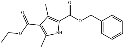 2-BENZYL 4-ETHYL 3,5-DIMETHYL-1H-PYRROLE-2,4-DICARBOXYLATE Structure