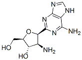 2-amino-2-deoxy-beta-arabinofuranosyladenine Structure