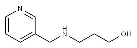 3-[(3-pyridylmethyl)amino]propanol Structure