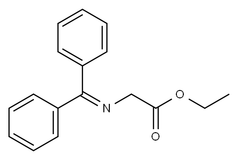 Ethyl N-(diphenylmethylene)glycinate Structure