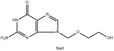 Aciclovir sodium Structure