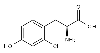3-CHLORO-L-TYROSINE Structure