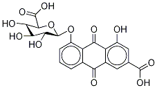Rhein 8-b-D-Glucuronide Structure