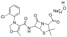 Sodium cloxacillin monohydrate Structure