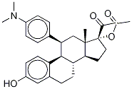 (11β)-17-(Acetyloxy)-11-[4-(diMethylaMino)phenyl]-3-hydroxy-19-norpregna-1,3,5(10)-trien-20-one Structure