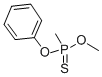 Phosphonothioic acid, methyl-, O-methyl O-phenyl ester Structure