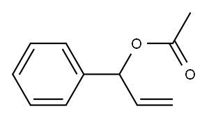 alpha-vinylbenzyl acetate Structure