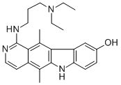 1-((3-(Diethylamino)propyl)amino)-5,11-dimethyl-6H-pyrido(4,3-b)carbaz ol-9-ol Structure