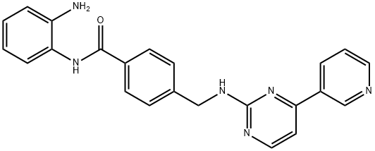 N-(2-Aminophenyl)-4-([[4-(pyridin-3-yl)pyrimidin-2-yl]amino]methyl)benzamide Structure