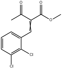 Methyl 2-(2,3-dichlorobenzylidine)acetoacetate Structure