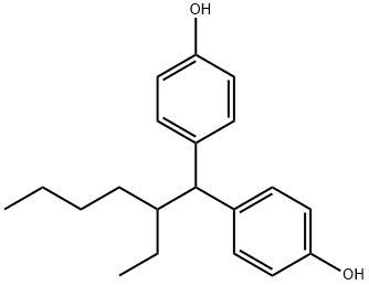 1,1-BIS(4-HYDROXYPHENYL)-2-ETHYLHEXANE Structure