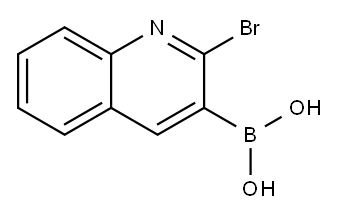 2-BROMOQUINOLINE-3-BORONIC ACID Structure