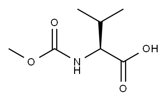 (S)-2-((Methoxycarbonyl)aMino)-3-Methylbutanoic acid Structure