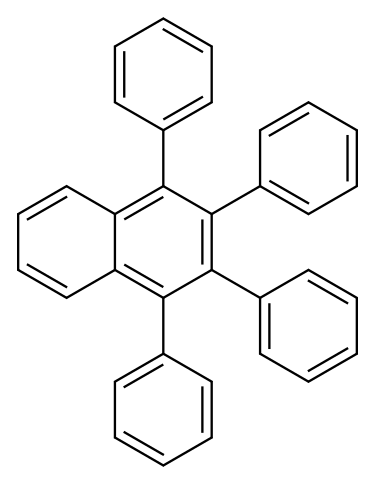1,2,3,4-TETRAPHENYLNAPHTHALENE Structure