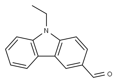N-Ethyl-3-carbazolecarboxaldehyde Structure