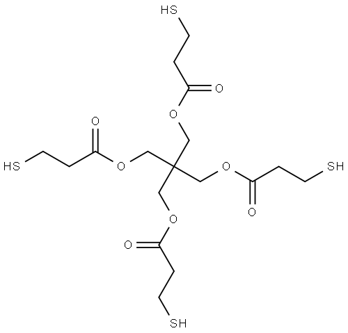 Pentaerythritol Tetra(3-mercaptopropionate) Structure
