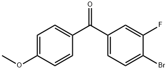 4-BROMO-3'-FLUORO-4'-METHOXYBENZOPHENONE Structure