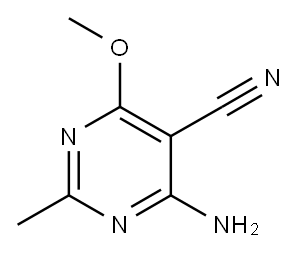 4-AMINO-6-METHOXY-2-METHYLPYRIMIDINE-5-CARBONITRILE Structure