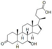 (5a,7b)-7-hydroxy-3-oxo-Cholan-24-oic acid Structure