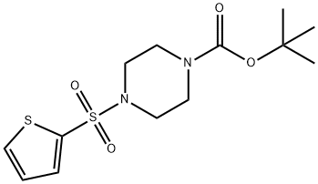 tert-Butyl 4-(thiophen-2-ylsulfonyl)piperazine-1-carboxylate Structure