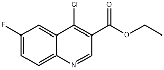 ETHYL 4-CHLORO-6-FLUOROQUINOLINE-3-CARBOXYLATE Structure